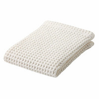 MUJI 棉蜂窝纹 手巾・薄型 本白色 34×35cm