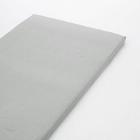 MUJI 水洗棉 床单 家纺 灰色 单人床用 180x260cm