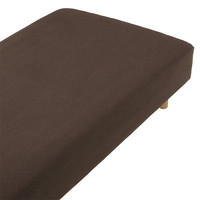 無印良品 MUJI 棉天竺 床垫罩 家纺 混棕色 単人床用 120×200×18~28cm用