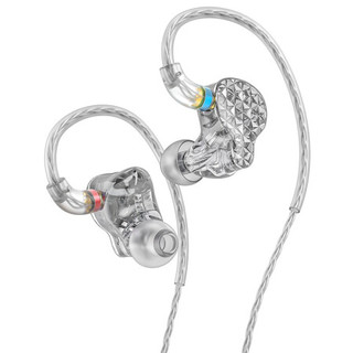 FiiO 飞傲 FA9 入耳式挂耳式动铁有线耳机 晶莹透 3.5mm