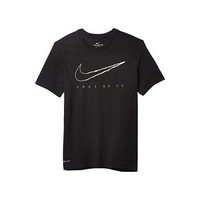 Nike/耐克男子运动短袖T恤吸湿排汗Dri-FIT大logo9366897 Black/White 2XL