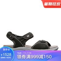 Clarks其乐女鞋凉鞋沙滩鞋26122831 Black Synthetic 6M