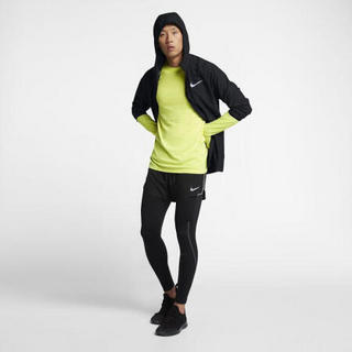 耐克Nike夹克男士连帽拉链跑步外套856892 Black/Black XL