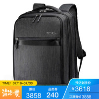 新秀丽(Samsonite)双肩包男包多工能大容量背包电脑包108242 Black/Silver