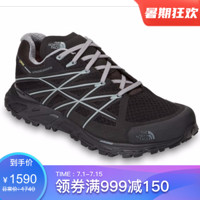 The North Face北面跑步鞋男鞋轻便越野鞋运动鞋 BLACK/GREY 7/39