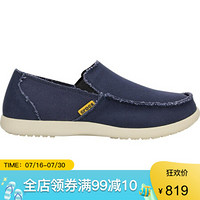 CROCS卡洛驰男鞋帆布鞋套脚休闲鞋帆船鞋10128 Navy / Stucco 7