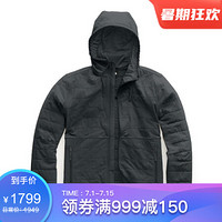 The North Face北面男款外套拉链连帽运动休闲服NF0A3YRY ASPHALT GREY XS