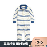 Ralph Lauren/拉夫劳伦男婴 2020年春季棉质网布Polo连体服32636 250-棕色 24M