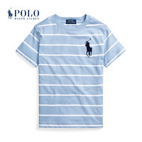 Ralph Lauren/拉夫劳伦男童 2020年夏季条纹平纹针织T恤33738 400-蓝色 2/2T