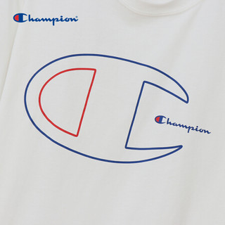 Champion冠军 TRAINING 大C LOGO潮圆领基础宽松 短袖T恤男 白色 XL