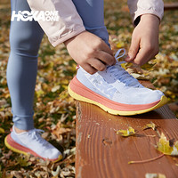 HOKA ONE ONE女卡奔X碳板竞速公路跑步鞋 Carbon X减震透气运动鞋20春新 云雾灰 / 樱粉 7/240mm