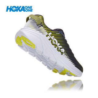 HOKA ONE ONE男林康2减震公路跑步鞋Rincon2透气轻量防滑运动鞋 奇幻灰/白色 9/270mm