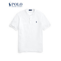 Ralph Lauren/拉夫劳伦男装 2020年春季网格亨利衫T恤12008 100-白色 XL