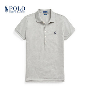 Ralph Lauren/拉夫劳伦女装 2020年春季修身版型弹力Polo衫21430 020-灰色 M