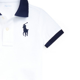 Ralph Lauren/拉夫劳伦男婴 2020年春季Polo衫和起绒布短裤套装33269 100-白色 18M