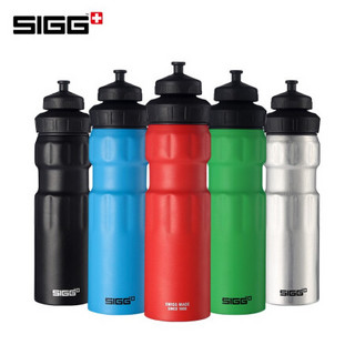 SIGG 希格 瑞士进口sigg希格运动水壶户外自行车骑行健身大容量水杯子耐摔铝质情侣男女士时尚旅行便携式超轻便铝杯 磨砂蓝750ml