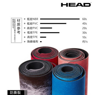 海德（HEAD） 橡胶垫防滑无味瑜伽垫高端吸汗绒布健身垫 春 观樱花絮语