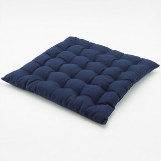 【muji/无印良品坐垫】muji 棉 座垫 家纺 海军蓝 39×39cm【报价