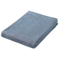 MUJI 棉三层纱织 小浴巾·薄型 毛巾 毛巾纯棉 海军蓝 60×120cm