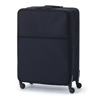 無印良品 MUJI 可收纳成一半厚度 软壳拉杆箱XL 行李箱 海军蓝 长72x宽50x厚27cm