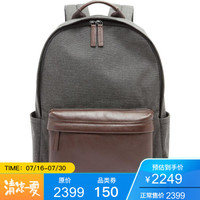 Fossil化石男女通用旅行包双肩包背包拼接BucknerCT39-358931 Black one size