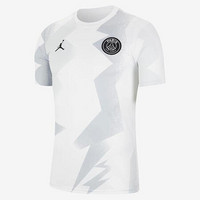 耐克Nike Jordan男士T恤联名款短袖圆领运动休闲上衣BV6099 Wht/Wht/Blk 2XL