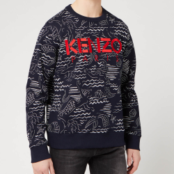 KENZO 高田贤三 美人鱼印花LOGO卫衣