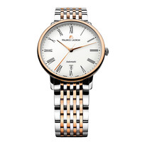 MAURICE LACROIX 艾美 典雅系列 LC6067-PS103-110-1 男士机械手表 38mm 白盘 间金精钢带 圆形