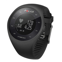 POLAR 博能 M200 GPS 智能手表 黑色 硅胶表带 黑色( GPS、智能心率、睡眠监测）