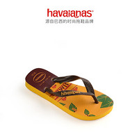 Havaianas哈唯纳Kids Lion king 2020新狮子王合作哈瓦那人字拖童 1652-巴西黄/花卉 适合25-26码