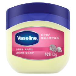 凡士林(Vaseline)婴幼儿修护晶冻100g 保湿润肤 *4件