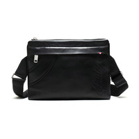 BALLY 巴利 男士黑色LOGO图案皮质单肩斜挎包手拿包 SONYO 00 6231841