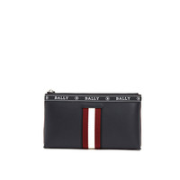 巴利 BALLY 奢侈品 男士黑色纯色牛皮手机包 BERYER.CNY/100 6233679