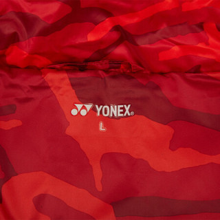 YONEX 尤尼克斯 羽毛球服林丹同款运动休闲保暖羽绒服男上衣外套90007LDCR-558宇宙红M码