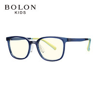 BOLON暴龙2020儿童近视眼镜男女童时尚光学镜BD5005 B70-透蓝色 0度套镜