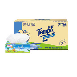 Tempo/得宝 抽纸 4层90抽软抽*18包（儿童版）(天然无味) 面巾餐巾卫生纸巾（整箱销售） *2件