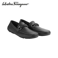 Salvatore Ferragamo 菲拉格慕 20ss春夏 男士黑色牛剖层革驾车鞋 0724923_3E _ 70