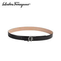 菲拉格慕(Salvatore Ferragamo) 20ss春夏 男士黑色牛皮革皮带0725461_C _105(送男友 送礼)