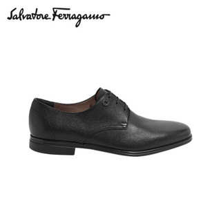 Salvatore Ferragamo 菲拉格慕 20ss春夏 男士黑色牛皮革系带鞋 0723700_3E _ 80