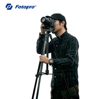 富图宝 Fotopro DIGI-9300PLUS 铝镁合金摄影摄像脚架 便携式多功能主播直播支架 1.8M高