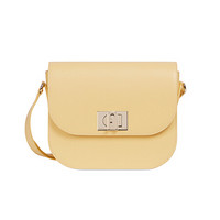 芙拉 FURLA SS20 春夏 1927系列 牛皮革 黄色 S号斜挎包单肩包box方包23号 送女友1057177