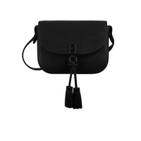芙拉 FURLA SS20 春夏 1927系列 牛皮革 黑色 迷你斜挎单肩包流苏挂坠小方包17号 送女友1065256