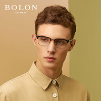 暴龙BOLON近视眼镜框男款商务D形板材合金光学镜架BJ6051B10