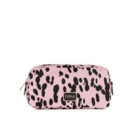 芙拉 FURLA SS20 DIGIT系列 织物 粉色+黑色 L号波点化妆包零钱包小包 送女友1055929