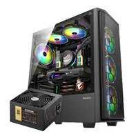 Huntkey 航嘉 WD600K 金牌（90%） 非模组ATX电源 600W+GX580X ATX机箱