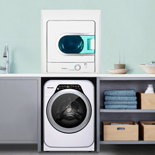 松下(Panasonic)母婴洗烘干机套装 3.2kg光动银除菌洗衣机 4.5kg即干即穿干衣机XQG32-A312D+NH45-19T