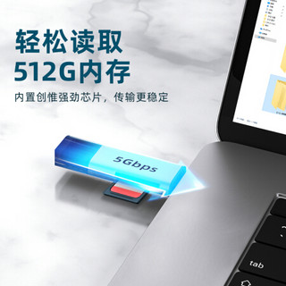 绿巨能（llano）USB3.0读卡器 多功能四合一手机读卡器支持OTG/USB3.0/SD/Type-C/TF/MicroUSB相机读卡器