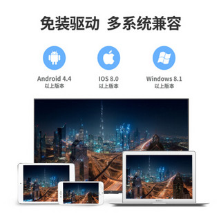 绿巨能（llano）无线同屏器 手机投屏器 HDMI无线高清传输 （适用airplay电视/车载/笔记本/电脑/投影仪等设备）