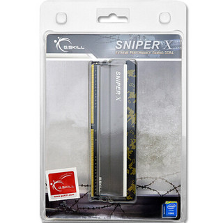 G.SKILL 芝奇 Sniper X狙击者 DDR4 3200MHz 台式机内存 马甲条 迷彩黄 16GB F4-3200C16S-16GSXKB