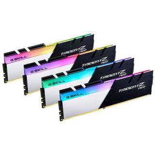 G.SKILL 芝奇 焰光戟系列 DDR4 3600MHz RGB 台式机内存 黑白 128GB 32GBx4 F4-3600C18Q-128GTZN